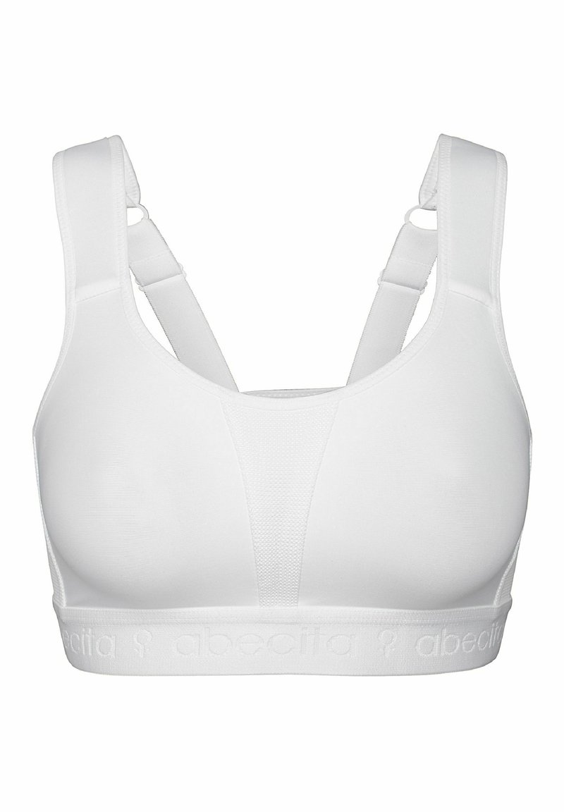 Abecita by Swegmark KIMBERLY - Sport-bh met high support - vit/wit ...