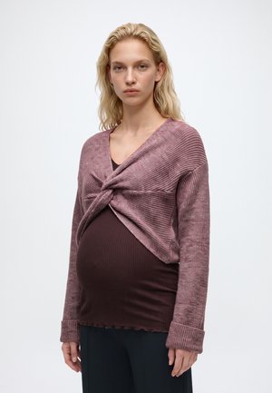 MAMALICIOUS, MLSVALA CROP - Пуловер - rose taupe