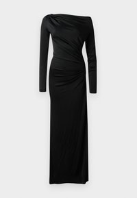 OFF SHOULDER DRAPED GOWN - Rochie maxi - black