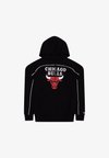 NBA CHICAGO BULLS PIPING HOODIE - Sudadera - black/red