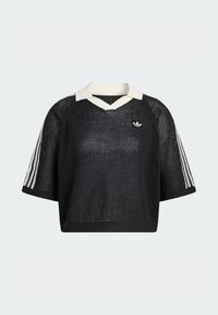 CROCHET - Polo majica - black