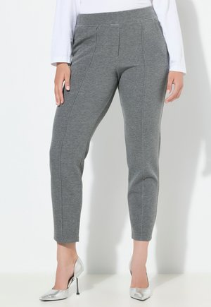 PUNTO DI ROMA, KONISCHES BEIN, BIESE, ELASTIKBUND - Housut - medium mottled grey