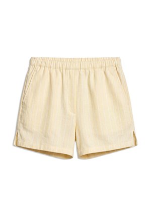 Pegador, OLGA STRIPED LOOSE SHORTS - Pantalon de survêtement - butter yelllow