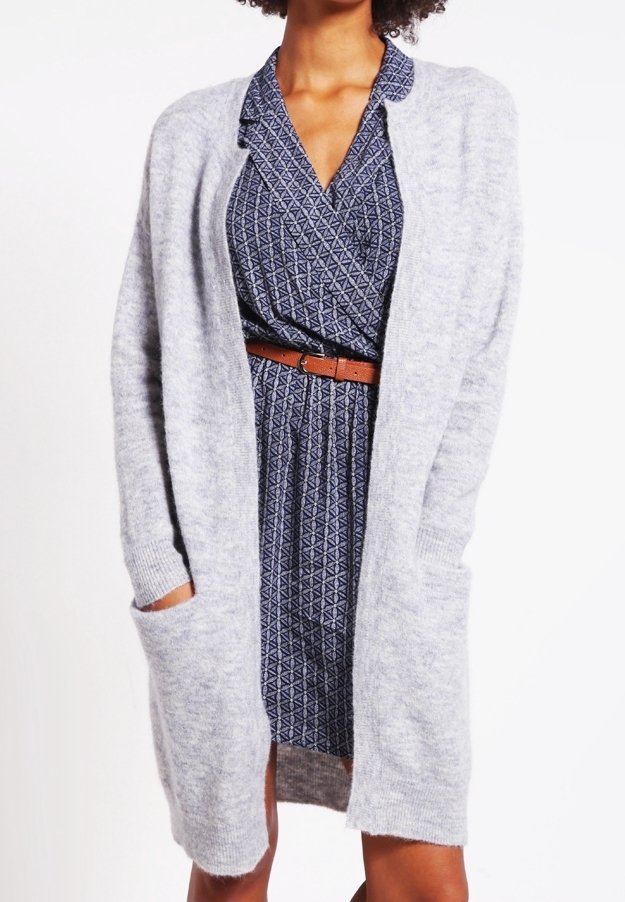 Selected Neuletakki - light grey