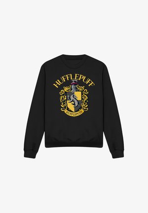 Cotton Soul, HARRY POTTER HUFFLEPUFF ARCH CREST - Sweatshirt - black