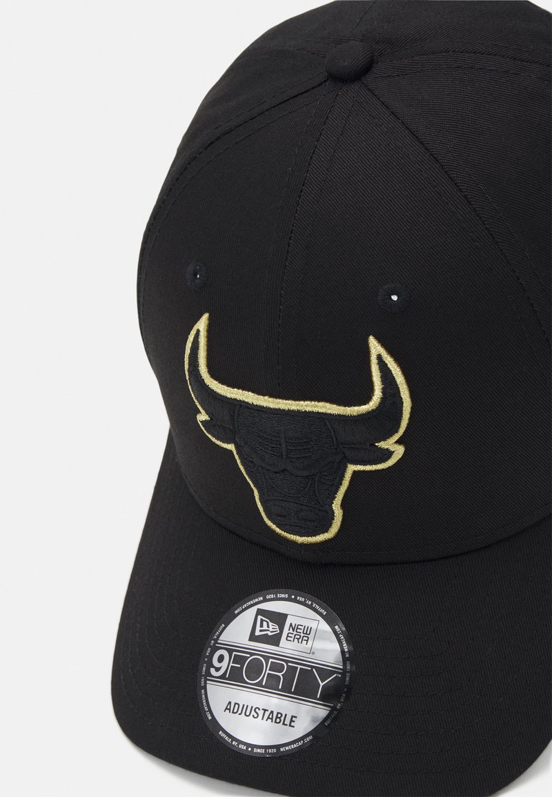Casquette New Era 9Forty Chicago Bulls Noir Métallique Pop - Taille Unique Coton - Neuf Avec étiquettes