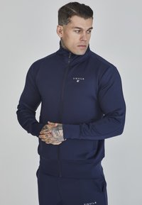SIKSILK ESSENTIALS - Felpa con zip - navy