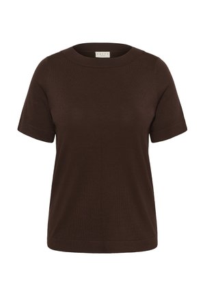 Kaffe Curve, KCLIZZY BOATNECK PULLOVER - T-shirt basique - coffee bean