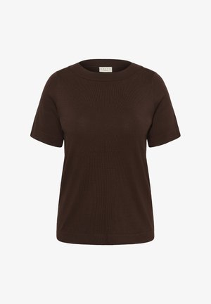 Kaffe Curve, KCLIZZY BOATNECK - T-shirt basique - coffee bean