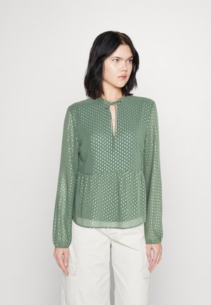 VILA VILIDA - Μπλούζα με μακριά μανίκια - duck green/gold