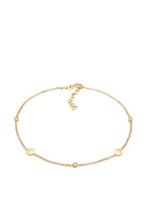 SPARKLING PLATE CHARM - MIT KRISTALLEN VON SWAROVSKI® - Ankelkæder - gold-coloured