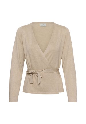 Kaffe, KALIZZA WRAP - Kardigan - feather gray melange