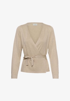 Kaffe, KALIZZA WRAP - Kardigán - feather gray melange