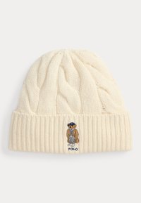 POLO BEAR CABLE WOOL BLEND BEANIE - Pipo - cream