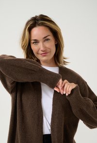 Kaffe CASUAL FIT - Kofta - chestnut melange