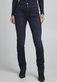 Fransa - FRZOMAL 2 JEANS - Flared jeans - indigo blue denim Miniaturebillede 1