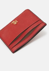 Lauren Ralph Lauren LEATHER CARD CASE - Maks - red sunstone