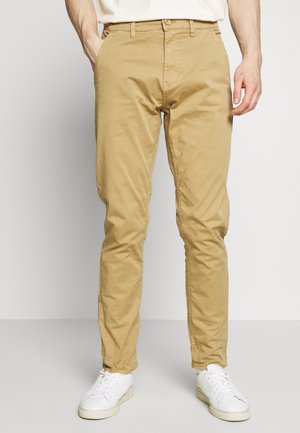 BHNIGHT SLIM/ REGULAR FIT NARROW LEG - Chinos - sand brown