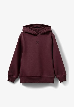 Pulover s kapuco - plum