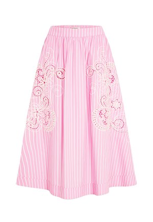 Morgan, MORGAN MORGAN FLARED LONG SKIRT - A-Linien-Rock - rose