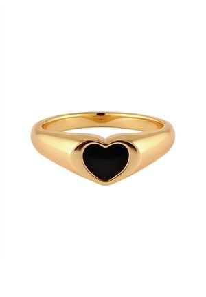 HERZ - Ring - gold-coloured black