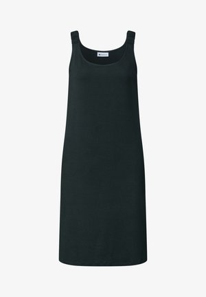 Street One, KNEE-LENGTH DRESS WITH GATHERED STRAPS, ciemnozielony