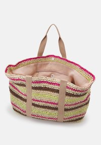 Becksöndergaard PAPEL BERTA BAG - Maisiņveida soma - brown/lime/pink