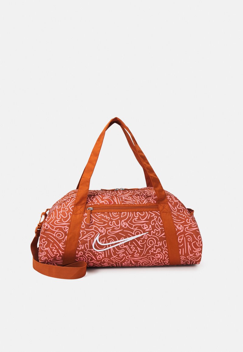 Nike Sportswear GYM CLUB UNISEX Sports bag dark russet/white/brown