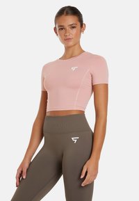 SQUATPROOF SHARP HIGH WAISTED SEAMLESS SCRUNCH - Leggingsit - ash brown