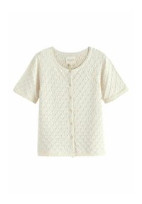 Laura Ashley POINTELLE BUTTON THROUGH - Pidžaama ülemine osa - cream