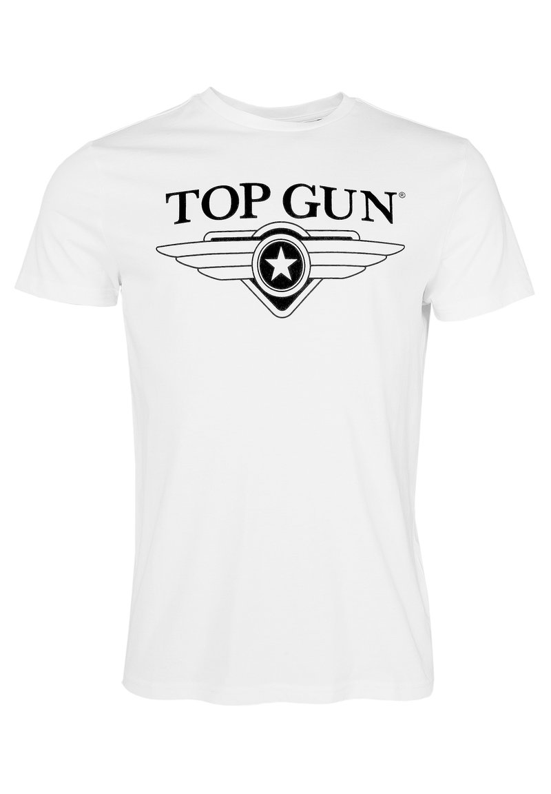 TOP GUN Printtipaita - white