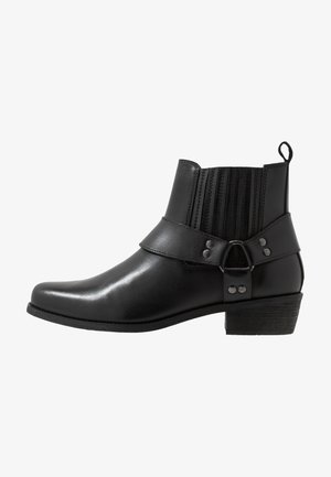 LEATHER - Kotníkové boty - black