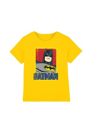 Cotton Soul, BATMAN PRIMARY UNISEX - Print T-shirt - yellow