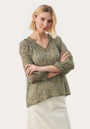 ELSIAPW - Blusa - vetiver scattered flower