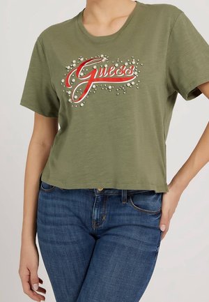 Guess T-shirt con stampa - green