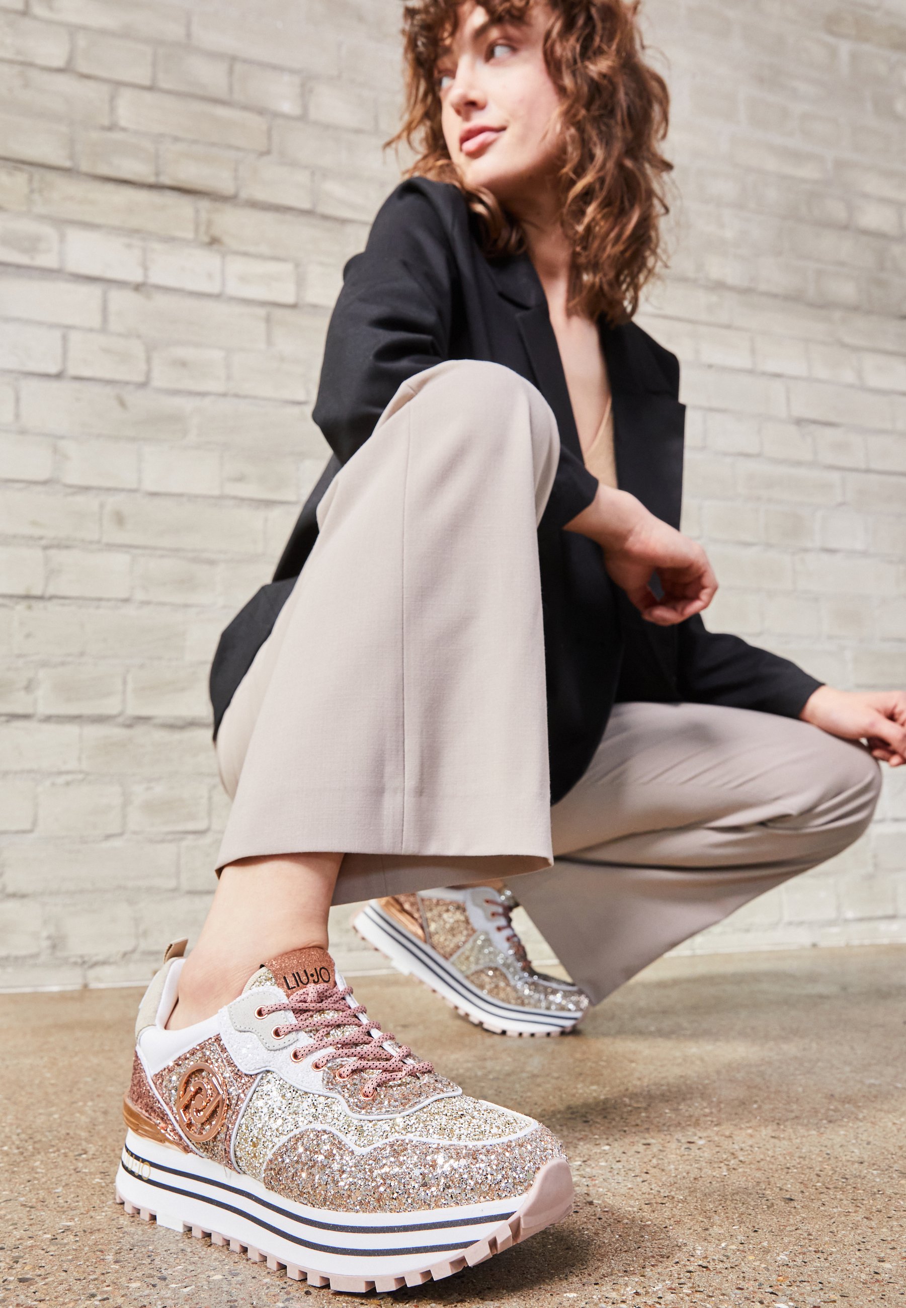 LIU JO MAXI - Zapatillas - rose gold - Zalando.es