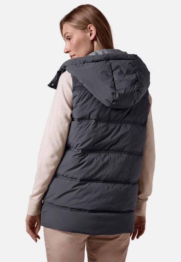 MIT KAPUZE - Weste - blau