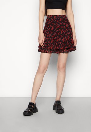 A-snit nederdel - black