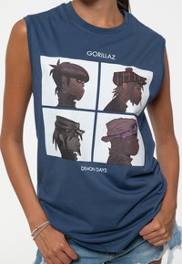 Paradiso Clothing GORILLAZ DEMON DAYS MUSCLE - Top - blue