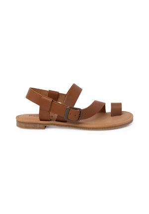 GLADIADOR HEBILLA - Sandales tongs - cuero