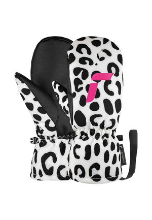 CARTER - Mittens - white grey leopard