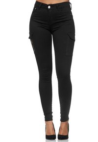 Elara Pantalones cargo - schwarz