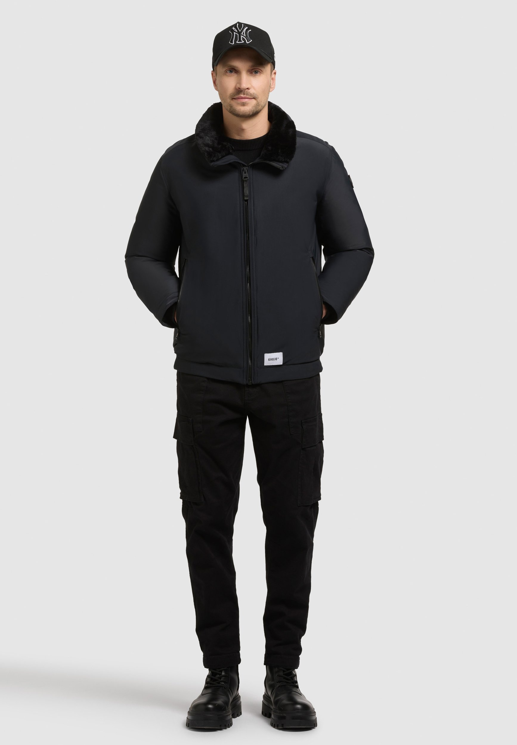 khujo HUEY Veste d'hiver obrage grey/gris foncé