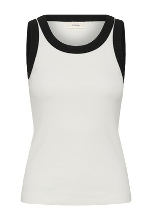 InWear, DAGNAIW TANK - Débardeur - whisperwhite   black rib trim