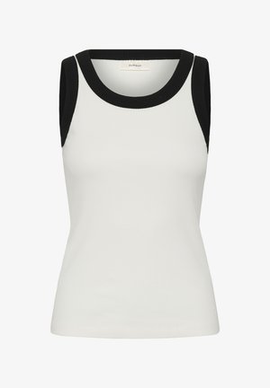 InWear, DAGNAIW TANK - Top - whisperwhite black rib trim