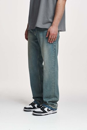 2Y Studios ARUN OPEN - Straight leg jeans - vintage blue