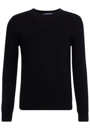 pure cashmere MEN CREW NECK SWEATER - Pulover - black