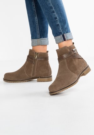 Kotníkové boty - beige