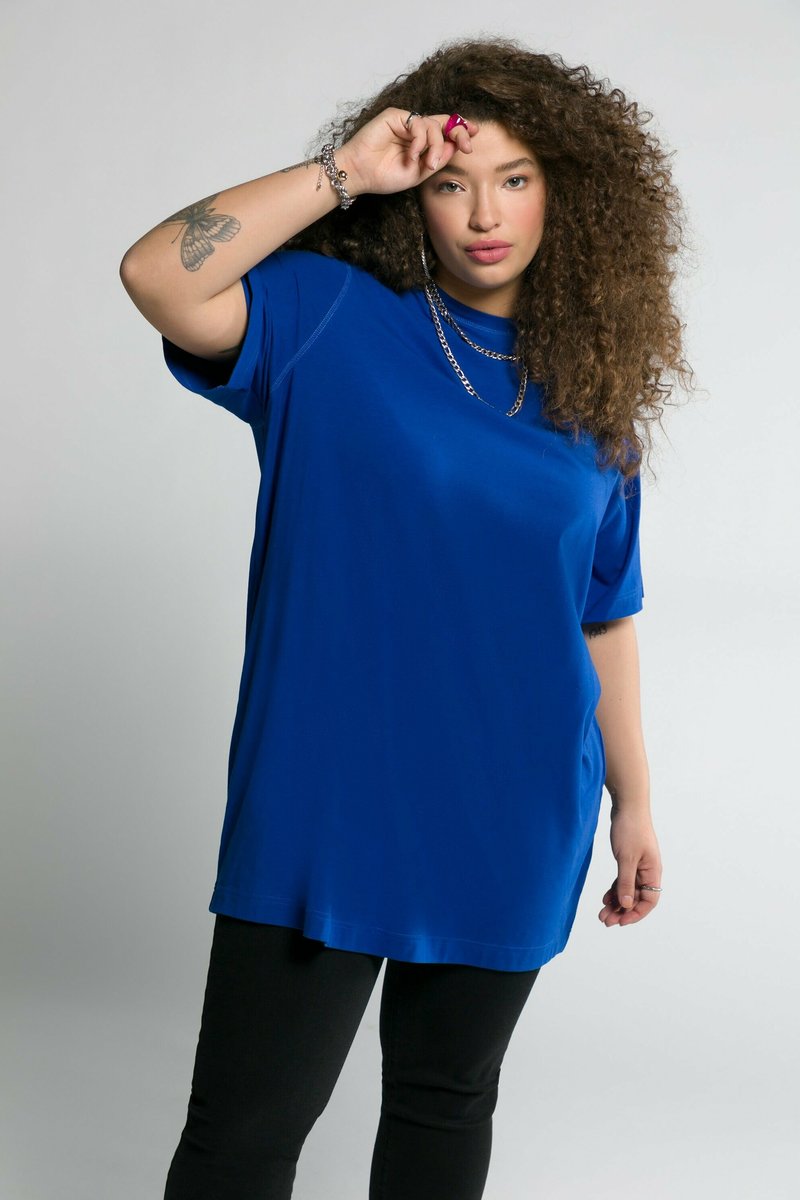 Studio Untold LONGLINE - T-Shirt basic - royalblau