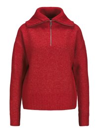 JXSIKO DIVERSE HALF ZIP KNIT  - Strickpullover - racing red